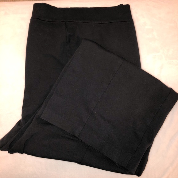 Lane Bryant Pants - Lane Bryant 26/28 long black ponte knit trousers